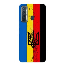 Украинские Чехлы для TECNO Camon 17 с картинкой УПА (AlphaPrint) (Флаг УПА)