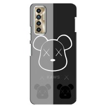 Чехлы для TECNO Camon 17P (CG7n) - Bearbrick Louis Vuitton (PREMIUMPrint) (БеарБрик глаза)