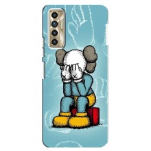 Чехлы для TECNO Camon 17P (CG7n) - Bearbrick Louis Vuitton (PREMIUMPrint) (Плач Bearbrick)