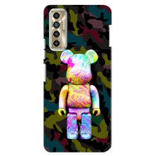 Чехлы для TECNO Camon 17P (CG7n) - Bearbrick Louis Vuitton (PREMIUMPrint) (Яркий Bearbrick)