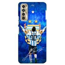 Чехлы для TECNO Camon 17P (CG7n) (Leo чемпион) (AlphaPrint) (Месси сборная)
