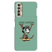 Чехлы Луи Витон для TECNO Camon 17P (CG7n) (AlphaPrint - LOUIS VUITTON) (Микки Маус LV)