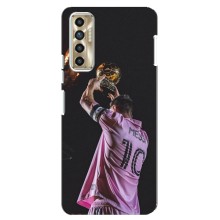 Чехол Месси футболист для TECNO Camon 17P (CG7n) – Месси с кубом