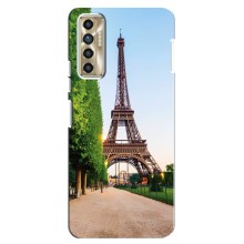 Чехол Эйфелева Башня для TECNO Camon 17P (CG7n) - (AlphaPrint) (Дорога в Париж)