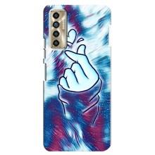 Чохол з принтом для TECNO Camon 17P (CG7n) (AlphaPrint - Знак сердечка)
