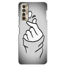 Чохол з принтом для TECNO Camon 17P (CG7n) (AlphaPrint - Знак сердечка)