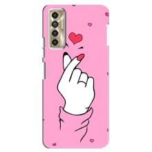 Чохол з принтом для TECNO Camon 17P (CG7n) (AlphaPrint - Знак сердечка)