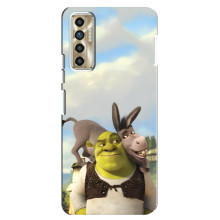 Чохол з мультфільмом Шрек на TECNO Camon 17P (CG7n) – Шрек і осел