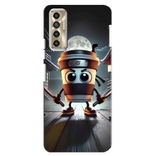 Чехол с мемом Тралалело тралала на TECNO Camon 17P (CG7n) (Капучино асасино)