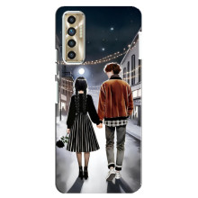 Чехол с дизайном Венздей 2 на TECNO Camon 17P (CG7n) – Уэнсдей и Тайлер