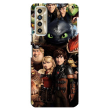 Чехол как приручить дракона на TECNO Camon 17P (CG7n) – Персонажи дракона