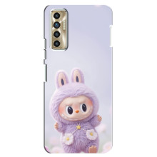 Чехол с принтом Лабубу для TECNO Camon 17P (CG7n) – Фиолетовый Лабубу