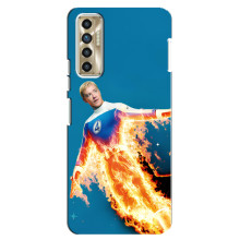 Чехол с принтом Фантастическая четверка для TECNO Camon 17P (CG7n) – Человек-Факел