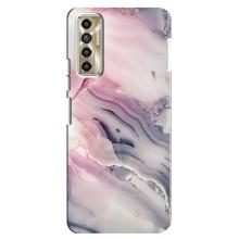 Мраморный чехол на TECNO Camon 17P (CG7n) (VPrint) (Пурпурный Мрамор)