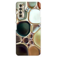 Мраморный чехол на TECNO Camon 17P (CG7n) (VPrint) (Радужный Мрамор)