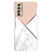 Мраморный чехол на TECNO Camon 17P (CG7n) (VPrint) (Тройной мрамор)