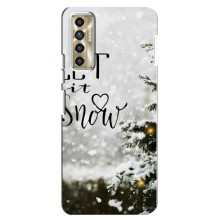 Новогодние, Праздничные Чехлы для TECNO Camon 17P (CG7n) - 2024 год (Let it snow)