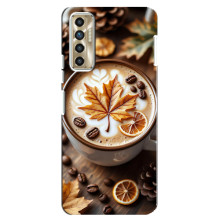 Чехол с уникальным дизайном «Осень с кофе» для TECNO Camon 17P (CG7n) – Пряный кофе