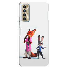 Силиконовый чехол с принтом Зоотрополіс для TECNO Camon 17P (CG7n) – Джуди и Ник