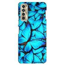 Силіконовий бампер з картинкою звірів для TECNO Camon 17P (CG7n) (Крила метеликів)