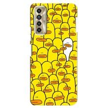 Силіконовий бампер з картинкою звірів для TECNO Camon 17P (CG7n) (Особливий)