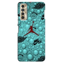 Силиконовый Чехол Nike Air Jordan на Техно Камон 17п (Джордан Найк)