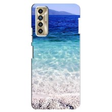 Силиконовый чехол с КАРТИНКАМИ лето для TECNO Camon 17P (CG7n) (AlphaPrint) (Море)