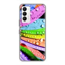 Чехлы (ART) Цветы на Tecno Camon 18 / Camon 18P (VPrint) (Семицветик)