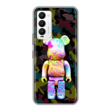 Чехлы для Tecno Camon 18 / Camon 18P - Bearbrick Louis Vuitton (PREMIUMPrint) (Яркий Bearbrick)