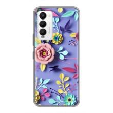Чехлы с Цветами для Tecno Camon 18 / Camon 18P (VPrint) (Цветочный дизайн)