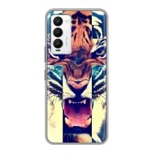 Чохли з зображенням різних тварин на Tecno Camon 18 / Camon 18P (Яскравий Тигр)