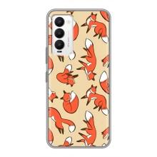 Чехлы с картинкой Лисички для Tecno Camon 18 / Camon 18P (VPrint) (Лисички)