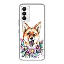 Чехлы с картинкой Лисички для Tecno Camon 18 / Camon 18P (VPrint) (Веселая лисичка)