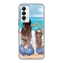 Чехол с печатью для Tecno Camon 18 / Camon 18P - (Мама с ребенком) (AlphaPrint) (Мама с доченькой)