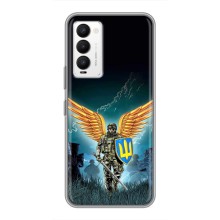 Чехлы с картинкой ЗСУ для Tecno Camon 18 / Camon 18P (AlphaPrint) (Солдат ЗСУ)