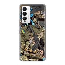 Чехлы с картинкой ЗСУ для Tecno Camon 18 / Camon 18P (AlphaPrint) (Воин ВСУ)