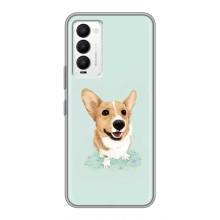 Чехлы с собаками для Tecno Camon 18 / Camon 18P (VPrint) (Корги)