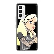 Чехол с печатью для Tecno Camon 18 / Camon 18P - (Мода) (AlphaPrint) (Девочка в тату)