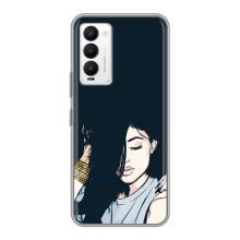 Чехол с печатью для Tecno Camon 18 / Camon 18P - (Мода) (AlphaPrint) (Красивая девочка)