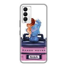 Чехол с печатью для Tecno Camon 18 / Camon 18P - (Мода) (AlphaPrint) (На машине)