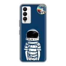 Чехол NASA для Tecno Camon 18 / Camon 18P (AlphaPrint) (Мальчик в шлеме)