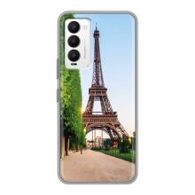 Чехол Эйфелева Башня для Tecno Camon 18 / Camon 18P - (AlphaPrint) (Дорога в Париж)