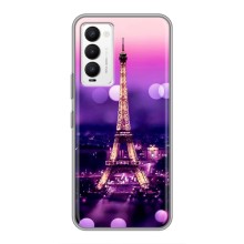 Чехол Эйфелева Башня для Tecno Camon 18 / Camon 18P - (AlphaPrint) (Париж Башня)