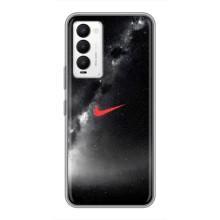 Чехол для Tecno Camon 18 / Camon 18P - с принтом Найк (AlphaPrint) (Найк красный)