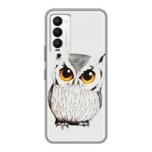 Чехол с птицами на Tecno Camon 18 / Camon 18P (VPrint) (Милая Сова)