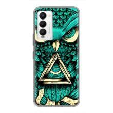 Чехол с птицами на Tecno Camon 18 / Camon 18P (VPrint) (Сова с глазом)