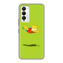 Чехол с Симпсонами для Tecno Camon 18 / Camon 18P (VPrint) (Барт Симпсон)