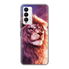Чехол со Львом для Tecno Camon 18 / Camon 18P (VPrint) (Красочный Лев)