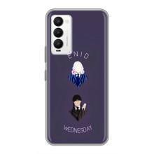 Чехлы Венсдей на Tecno Camon 18 / Camon 18P Уэнсдей (AlphaPrint) (Уэнздей и подруга)