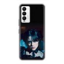 Чехлы Венсдей на Tecno Camon 18 / Camon 18P Уэнсдей (AlphaPrint) (взгляд Уэнздей)